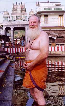 Foreign devotee at Tiruttani