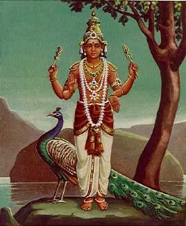 Sikhivahana, 'He Whose Vehicle is the Peacock' 
(14929 bytes)