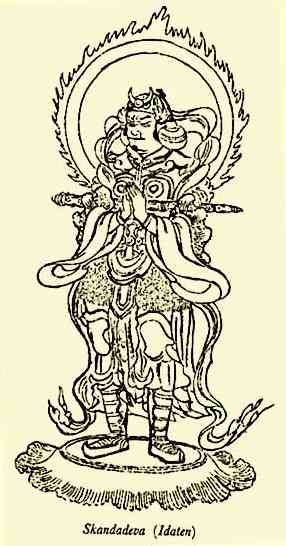 Skanda in Japanese Zen tradition