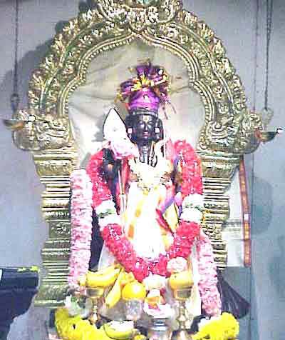 Arulmigu Bala Murugan enshrined in His sanctum sanctorum in Perth, Western Australia
